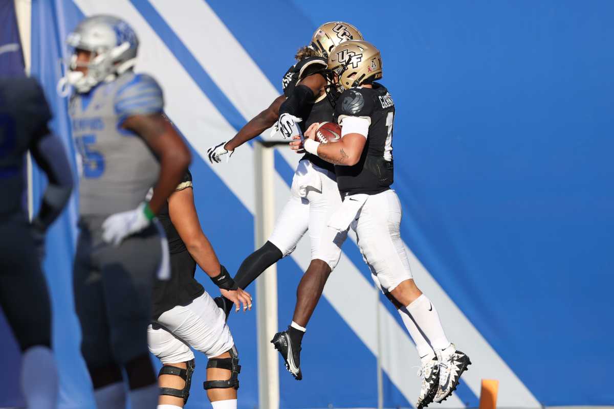 Quarterback Dillon Gabriel and Wide Receiver Jaylon Robinson, UCF
